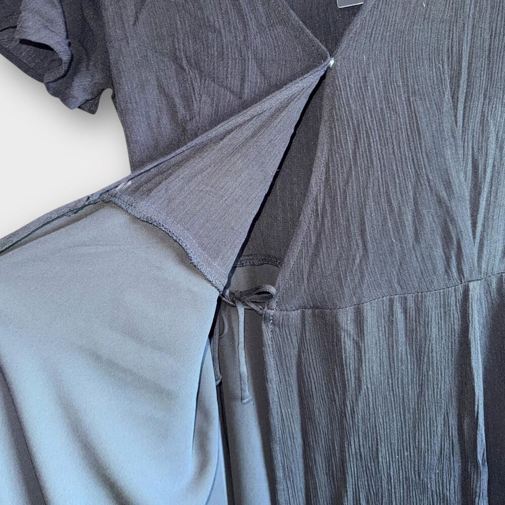 NWT Lulus | Ravishing Charm Black Ruffled Wrap High-Low Maxi Dress | Size Small - Picture 5 of 7